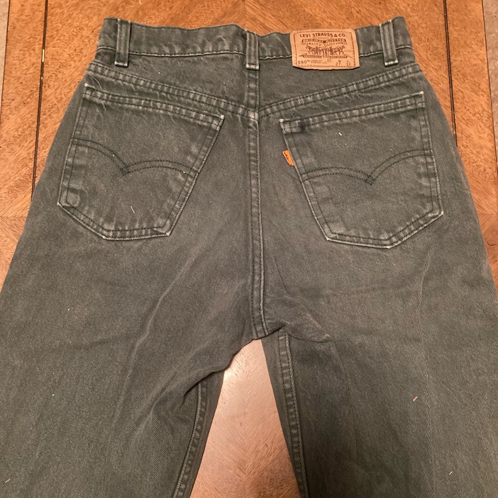 Dark Olive green Levi men’s jeans